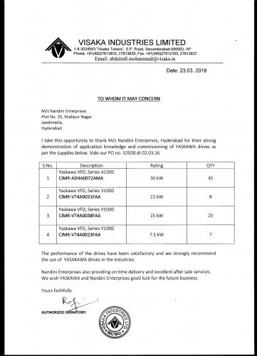 Visaka Industries Limited